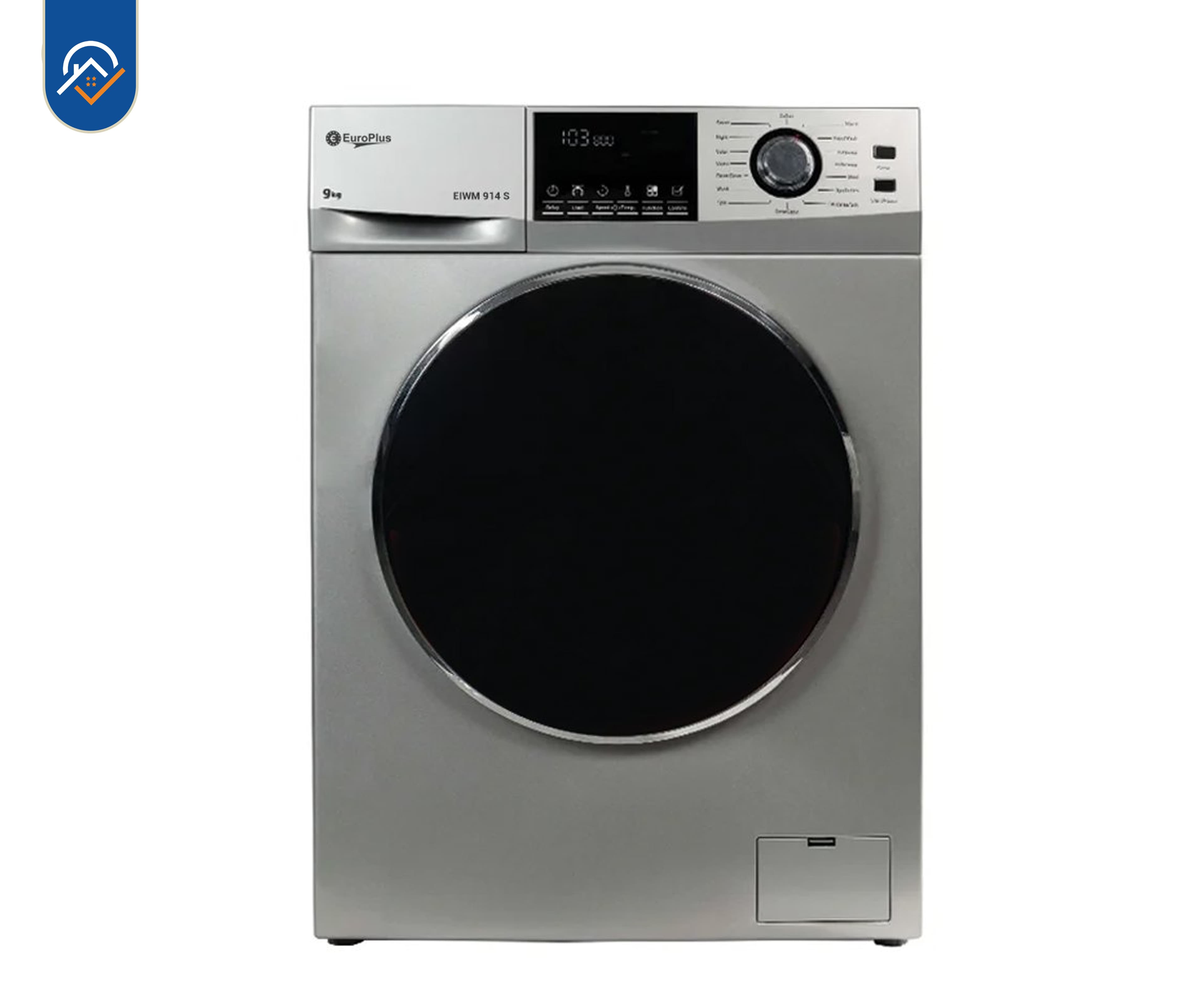 ماشین لباسشویی 9 کیلوگرم  یوروپلاس مدل EIWM914s
