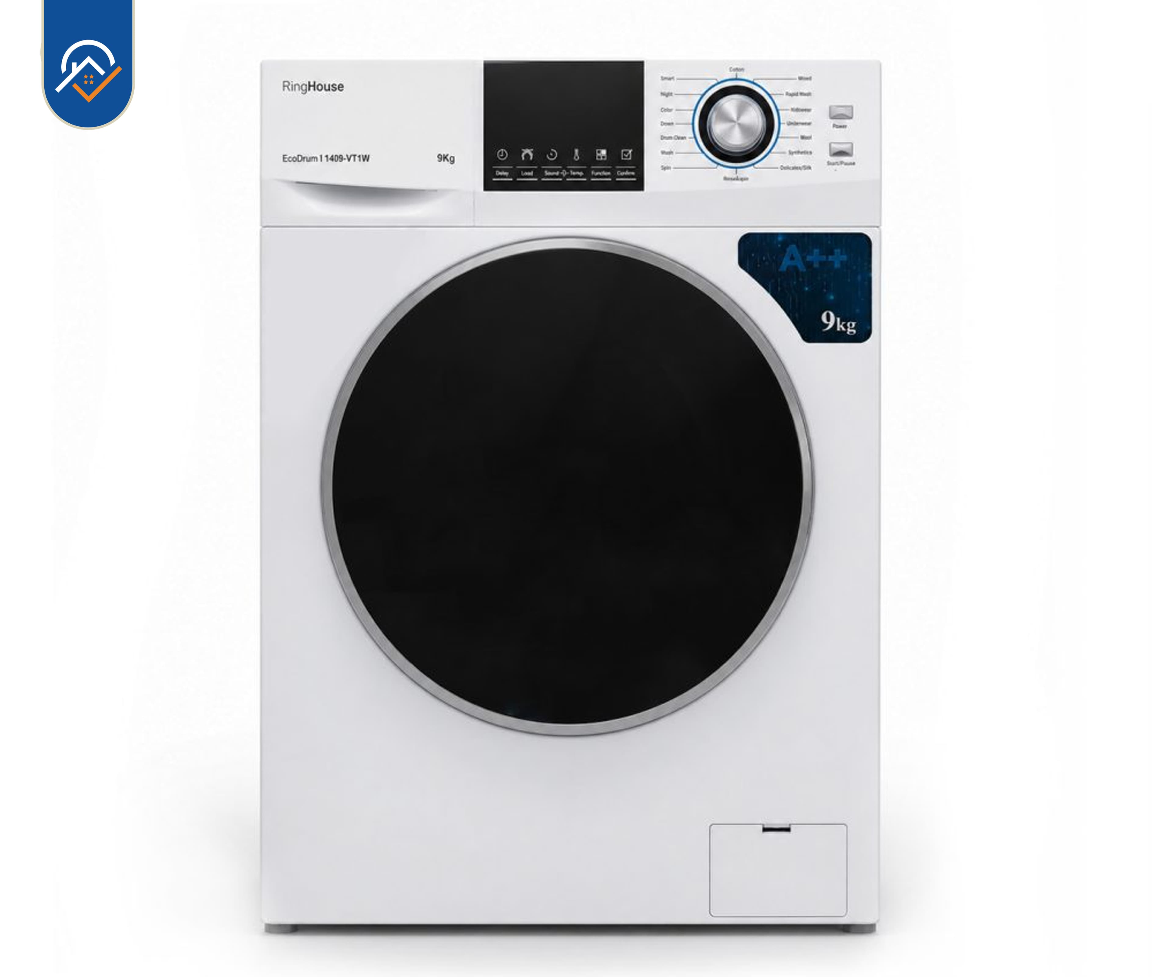 ماشین لباسشویی 9 کیلوگرم رینگ هاوس مدل 1409VT1W